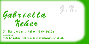 gabriella neher business card